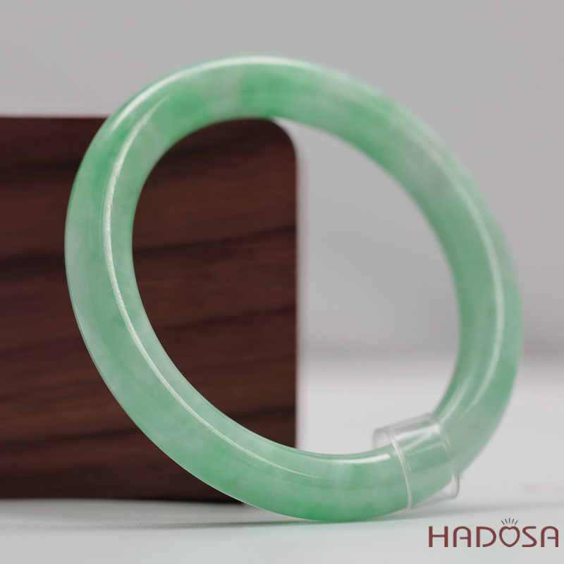 Vòng Cẩm Thạch Xanh Táo Vân Lý Ni 51