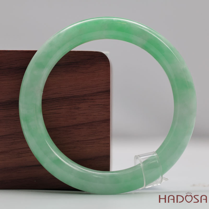 Vòng Cẩm Thạch Xanh Táo Vân Lý Ni 51