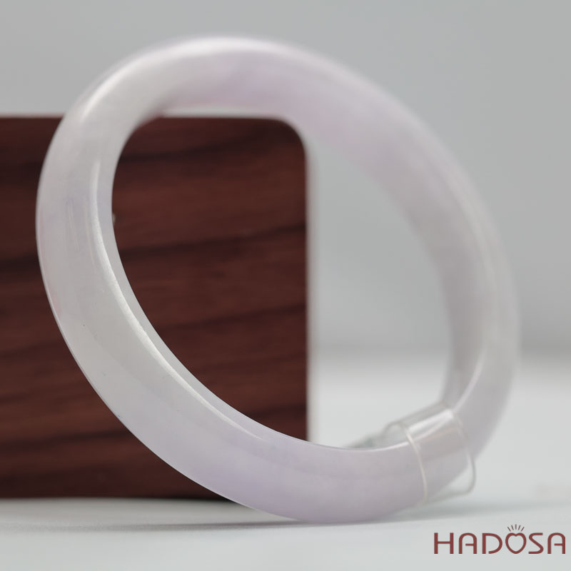 Vòng Tay Cẩm Thạch Tím Tím Tử La Lan Trong Ánh Xám Ni 57