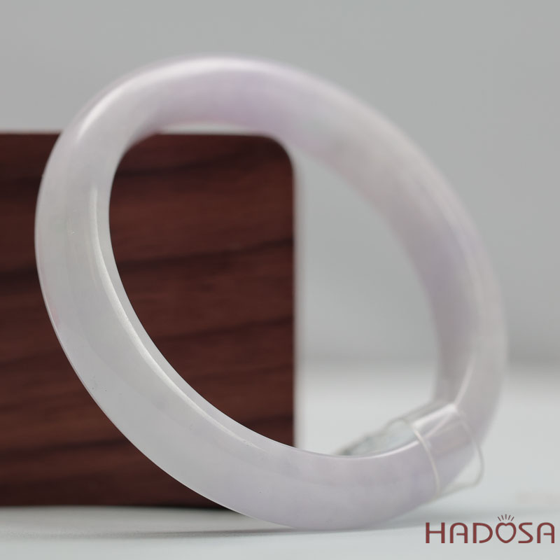 Vòng Tay Cẩm Thạch Tím Tím Tử La Lan Trong Ánh Xám Ni 57