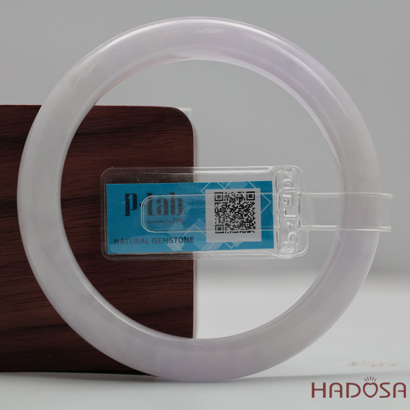 Vòng Tay Cẩm Thạch Tím Tím Tử La Lan Trong Ánh Xám Ni 57