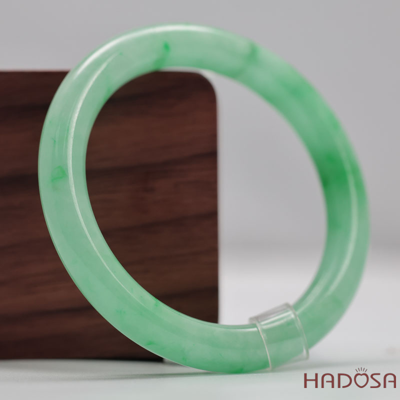 Vòng Cẩm Thạch Xanh Táo Vân Lý Ni 51