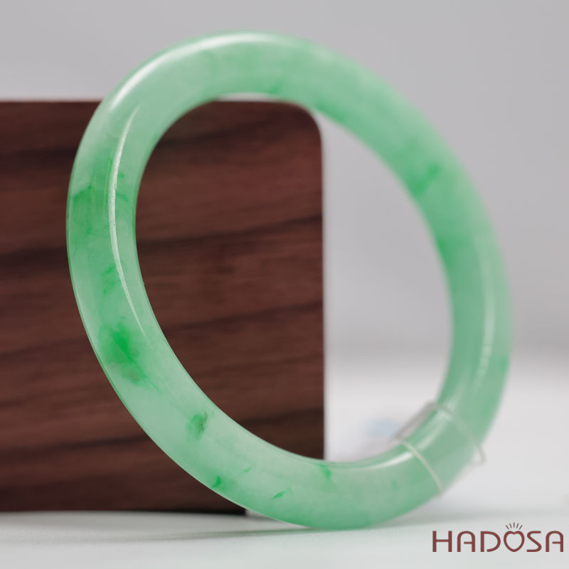 Vòng Cẩm Thạch Xanh Táo Vân Lý Ni 51