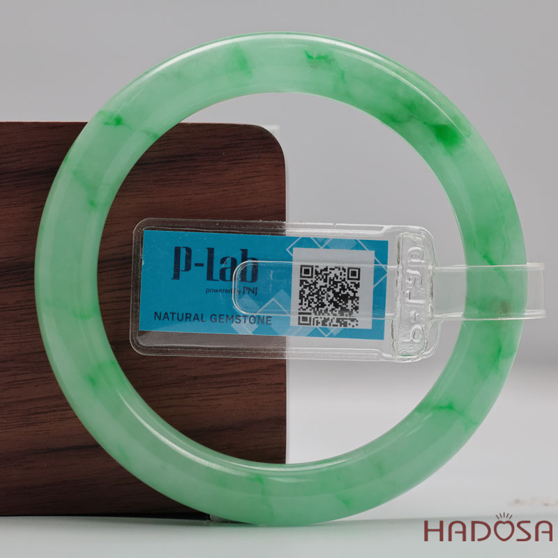 Vòng Cẩm Thạch Xanh Táo Vân Lý Ni 51