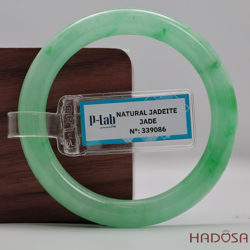 Vòng Cẩm Thạch Xanh Táo Vân Lý Ni 51