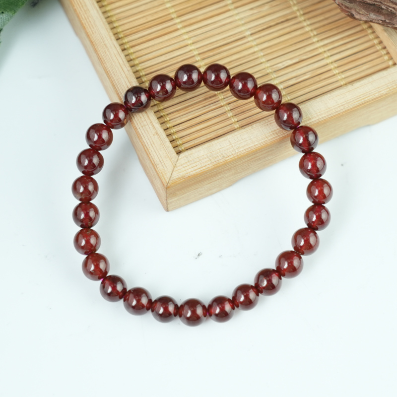 Vòng Ngọc Hồng Lựu Garnet 6mm cao cấp chuẩn 6A