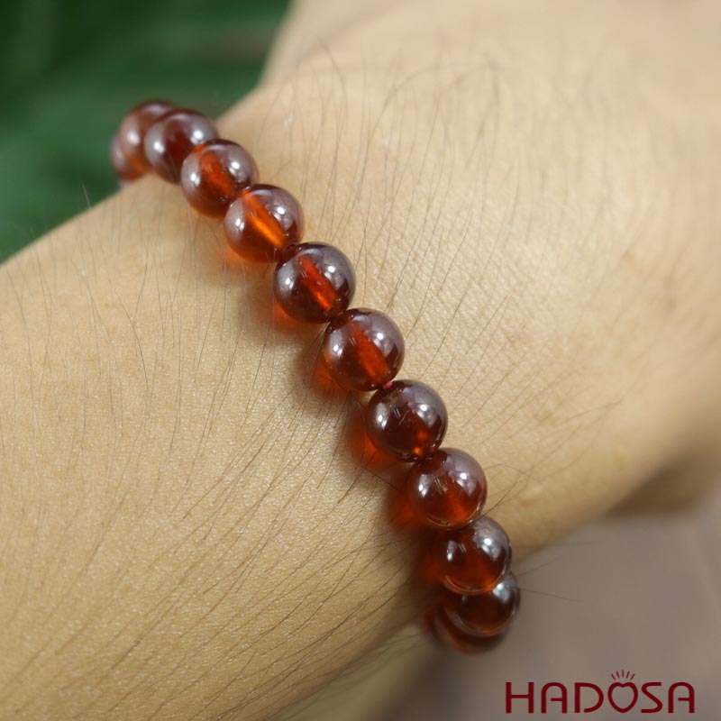 Vòng ngọc hồng lựu garnet cao cấp chuẩn 5A