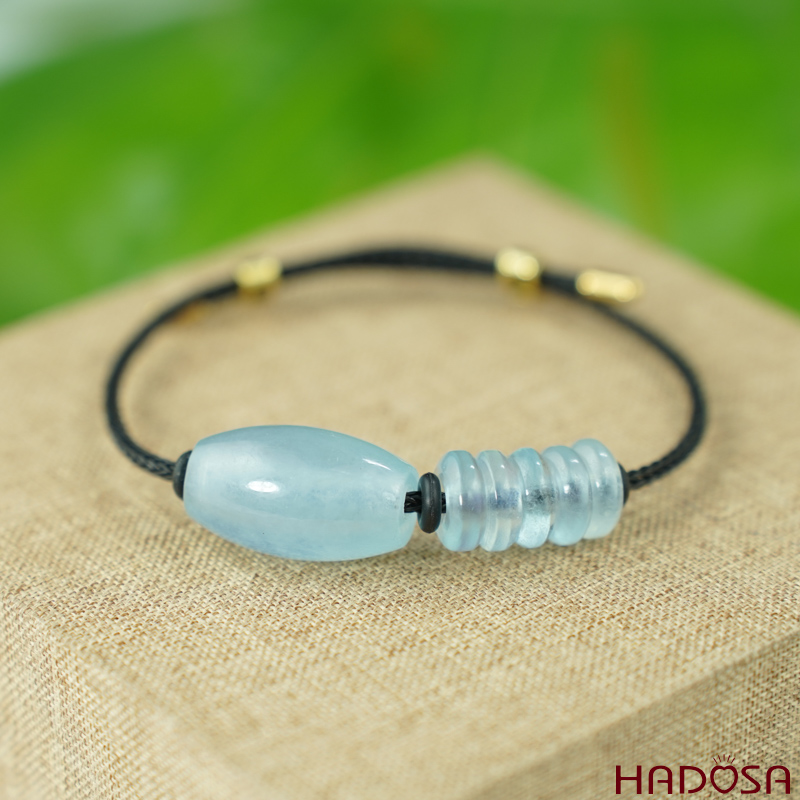 Vòng ngũ điếu Aquamarine lu thống