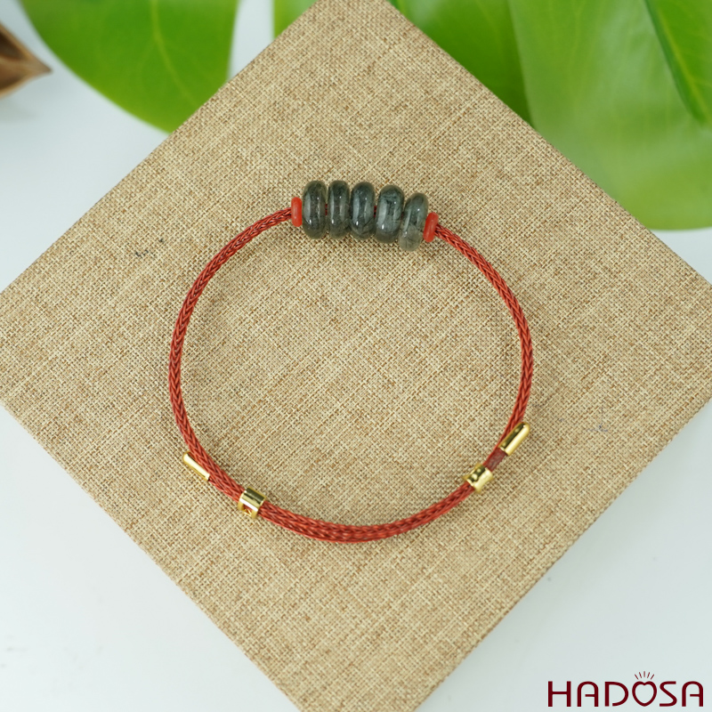 Vòng ngũ điếu tóc xanh may mắn