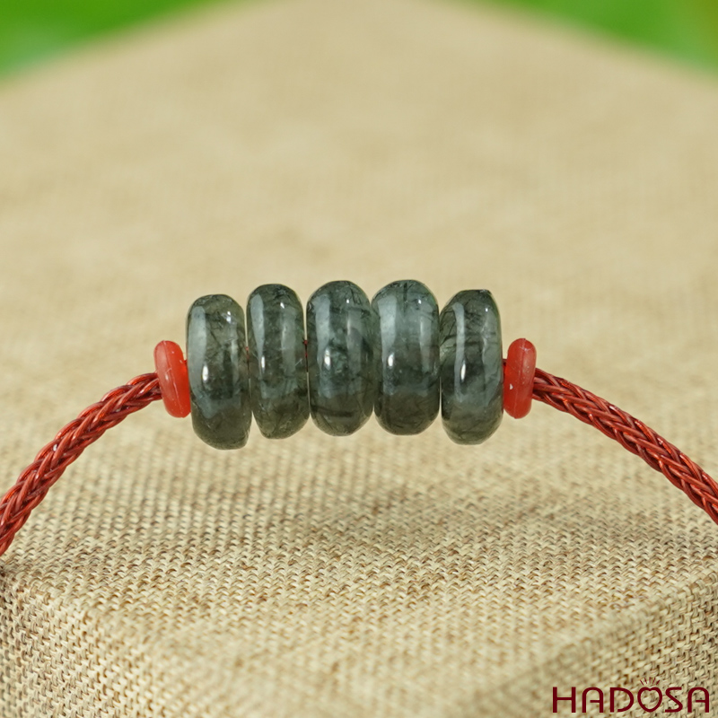 Vòng ngũ điếu tóc xanh may mắn