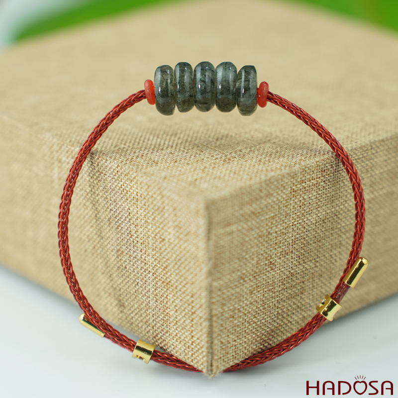 Vòng ngũ điếu tóc xanh may mắn