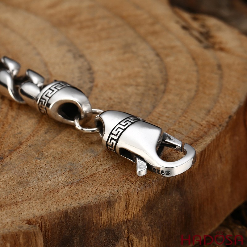 Lắc Tay Bạc 925 Dây Cuba Trơn Bóng