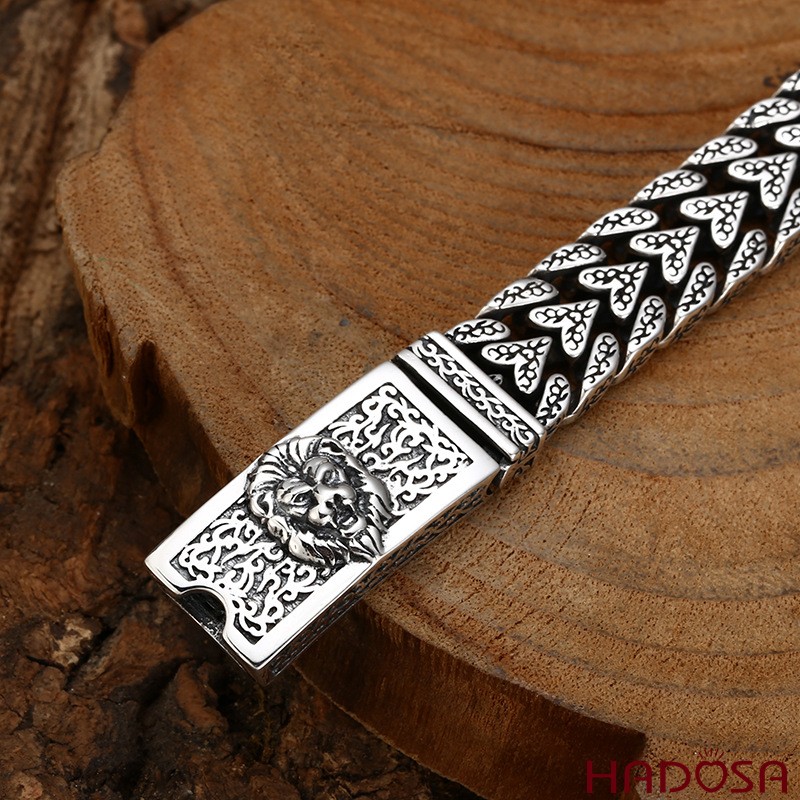 Vòng Tay Bạc Nam Bản Xương Rồng