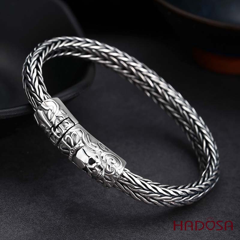 Vòng Tay Bạc Thái Đầu Lâu