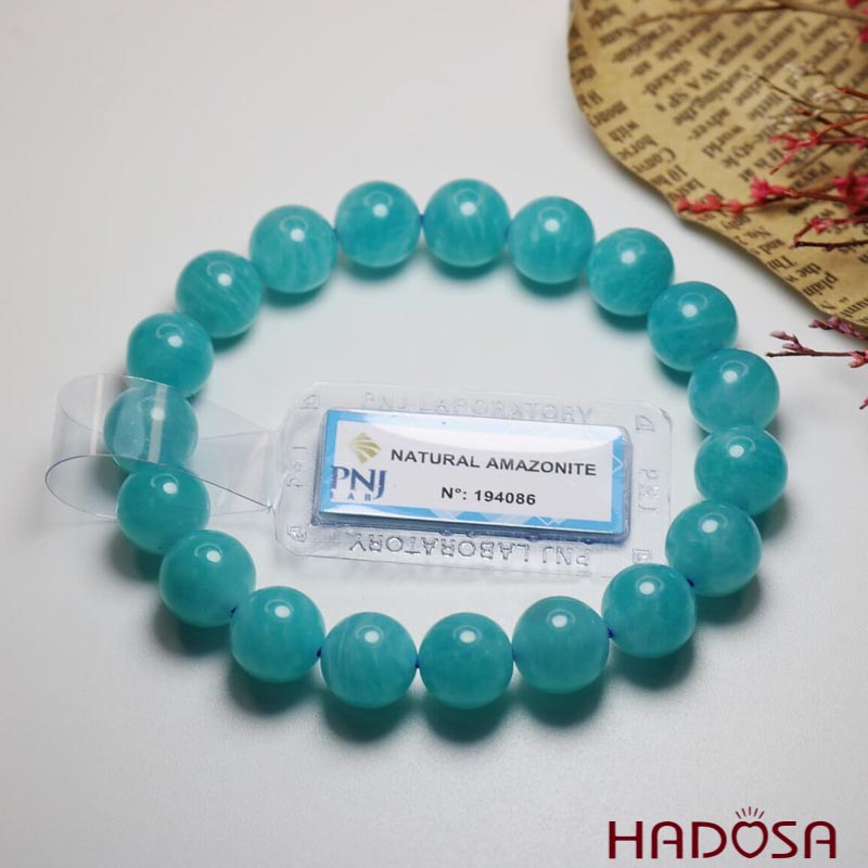 Vòng tay đá Amazonite 10mm chuẩn 5A 