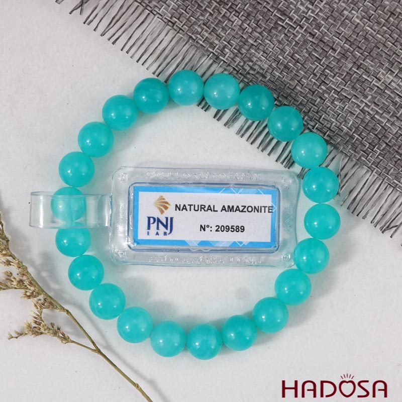 Vòng tay đá Amazonite 8mm chuẩn 5A 
