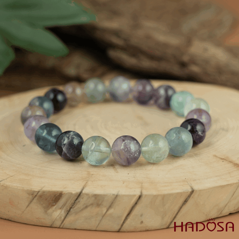 Vòng tay đá Fluorite 10mm