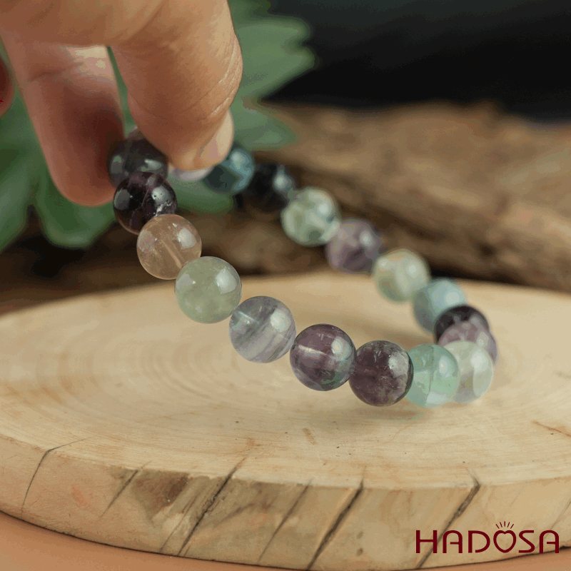 Vòng tay đá Fluorite 10mm