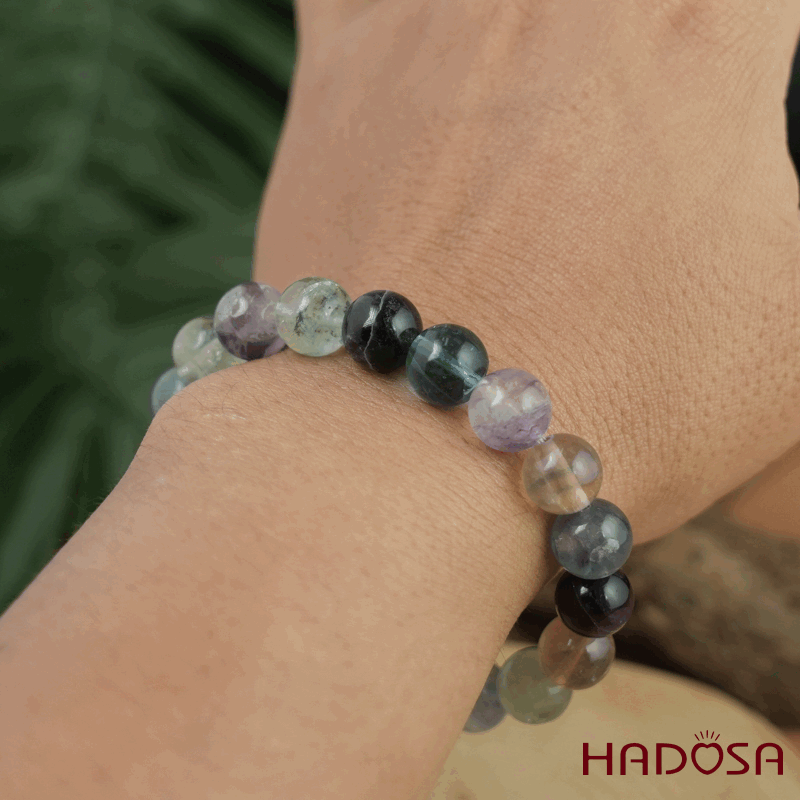Vòng tay đá Fluorite 10mm