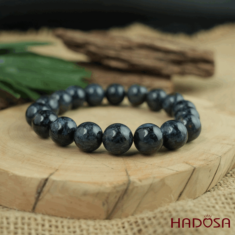 Vòng tay Đá Giông Bão 12mm 6A