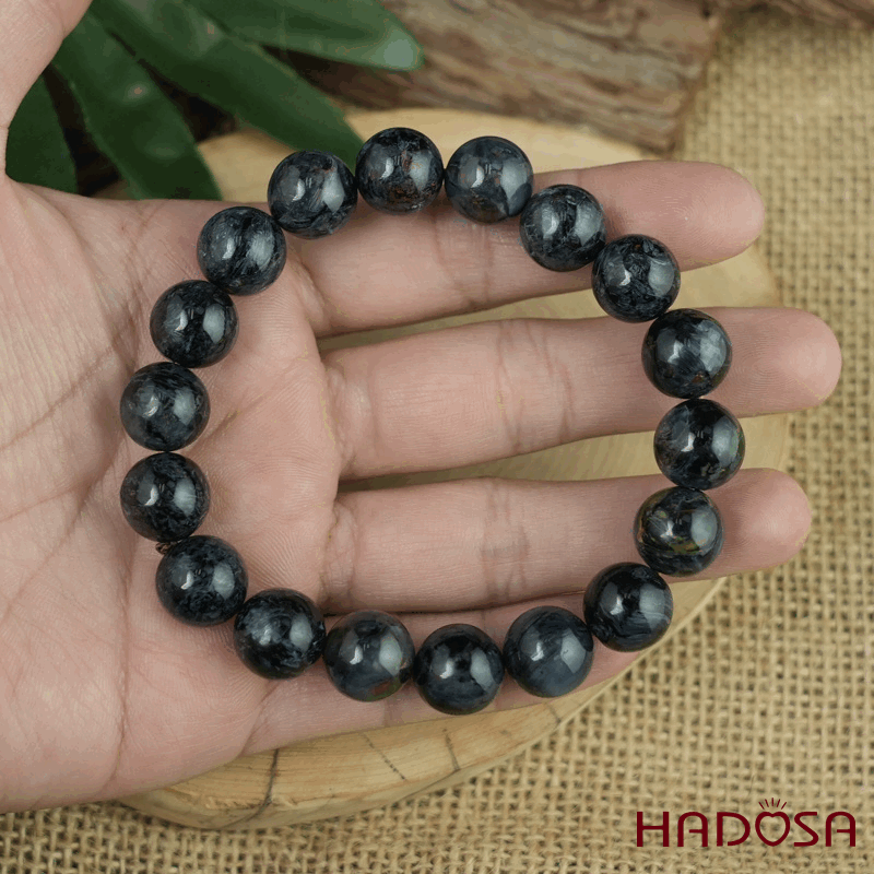 Vòng tay Đá Giông Bão 12mm 6A