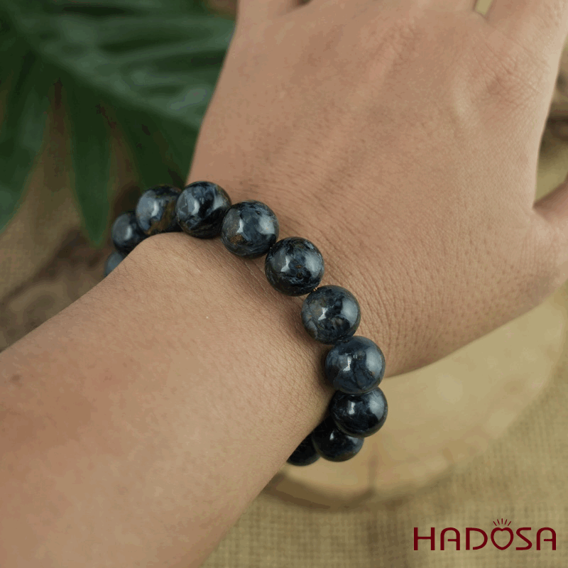 Vòng tay Đá Giông Bão 12mm 6A