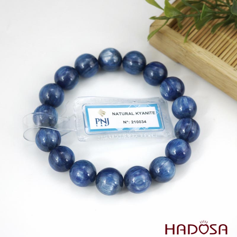 Vòng đá Kyanite 11mm chuẩn 5A