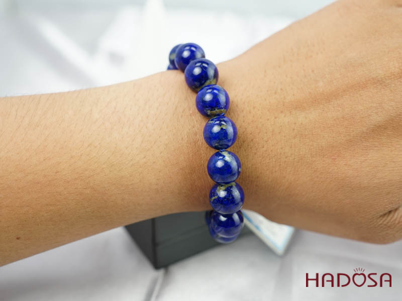 Vòng tay đá Lapis 13mm 3A
