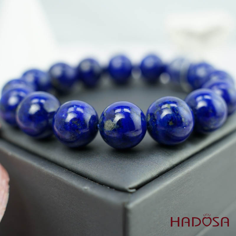 Vòng tay đá Lapis 13mm 3A