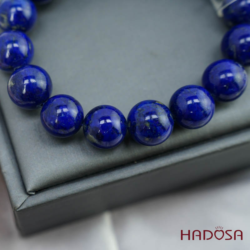 Vòng tay đá Lapis 13mm 3A