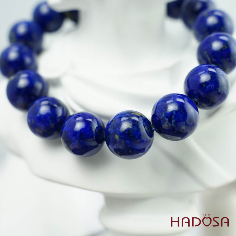 Vòng tay đá Lapis 13mm 3A