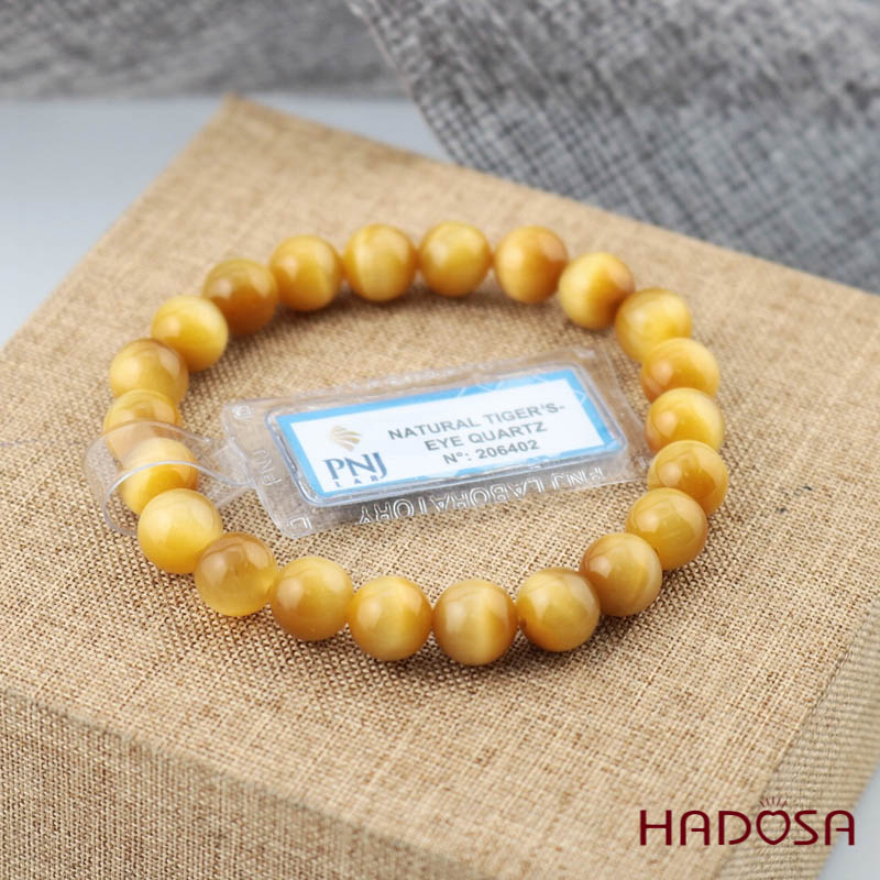 Vòng tay đá Mắt Mổ vàng 8mm đặc biệt cao cấp chuẩn 6A