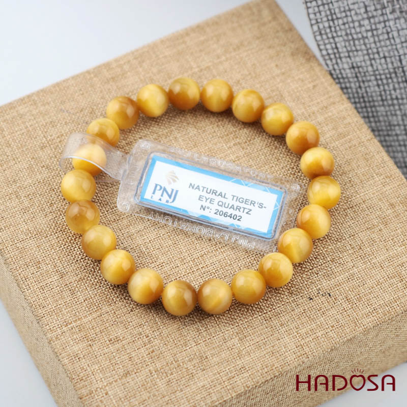 Vòng tay đá Mắt Mổ vàng 8mm đặc biệt cao cấp chuẩn 6A