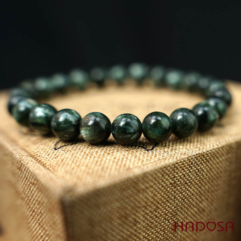 Vòng tay đá Mắt Rồng xanh 07mm 5A