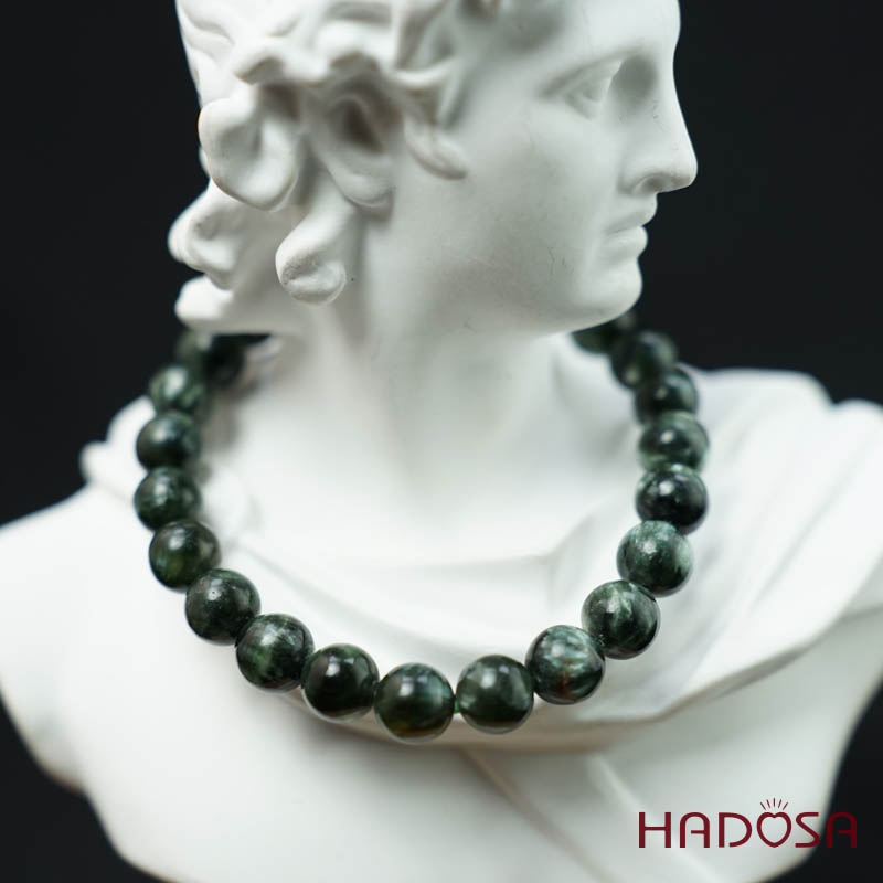 Vòng tay đá Mắt Rồng xanh 07mm 5A