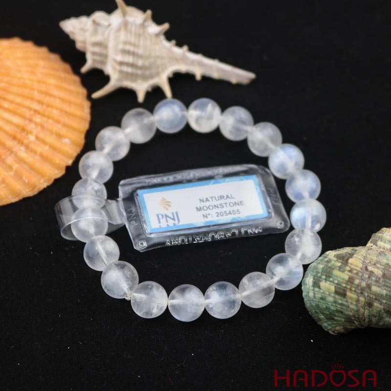 Vòng đá Mặt Trăng 10mm chuẩn 5A