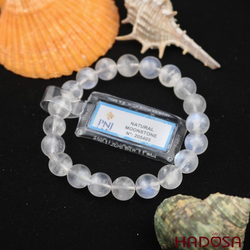 Vòng đá Mặt Trăng 10mm chuẩn 5A