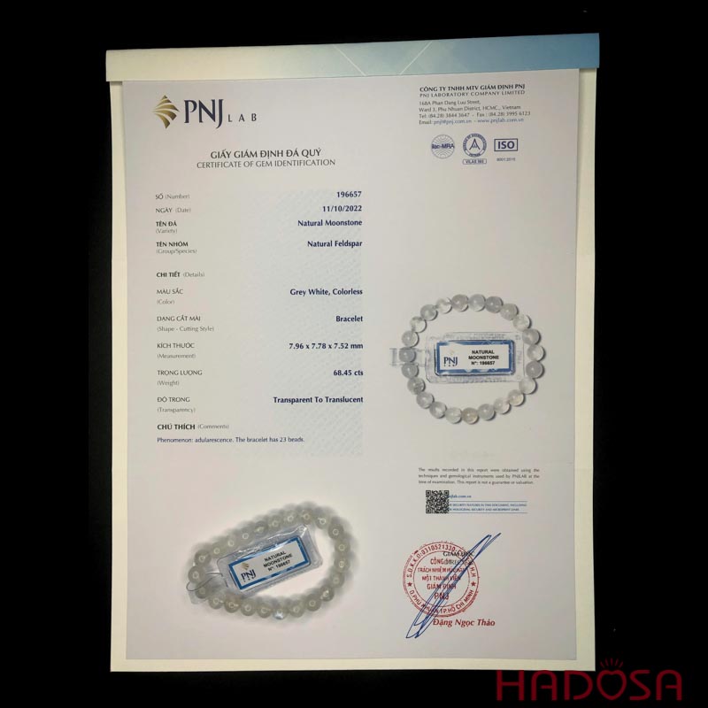 Vòng đá Mặt Trăng 7mm cao cấp chuẩn 4A