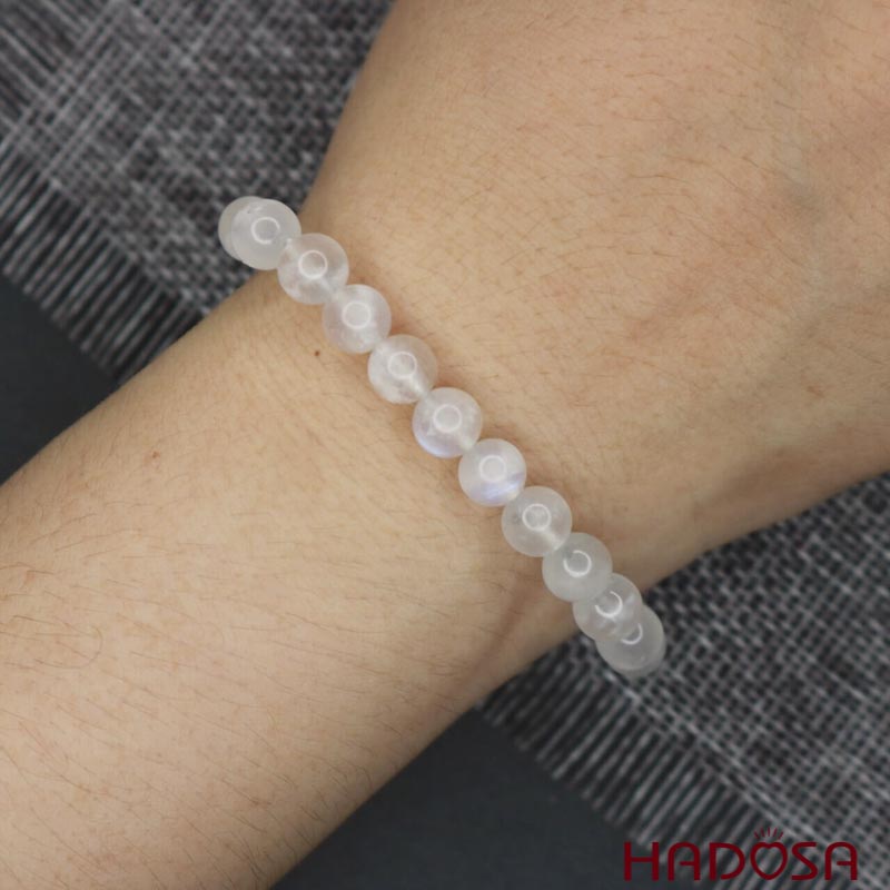 Vòng đá Mặt Trăng 7mm cao cấp chuẩn 4A