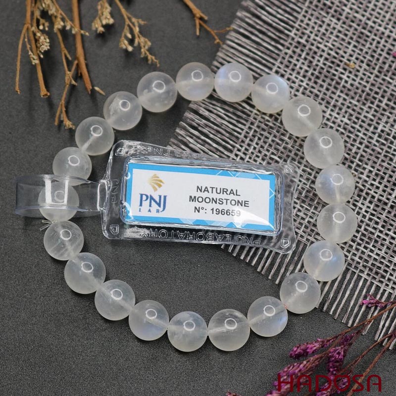 Vòng đá Mặt Trăng 9mm chuẩn 5A