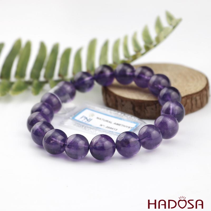 Vòng Thạch Anh Tím 12mm đặc biệt cao cấp chuẩn 5A