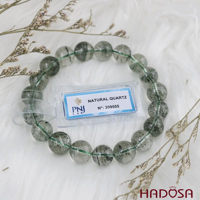 Vòng Thạch anh ưu linh xanh 10mm chuẩn 4A