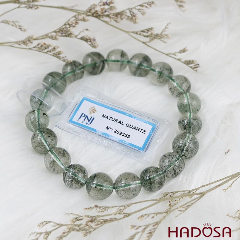 Vòng Thạch anh ưu linh xanh 10mm chuẩn 4A