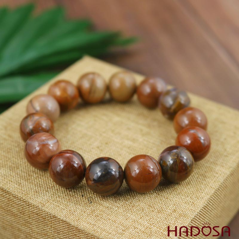 Vòng gỗ hóa thạch 14mm