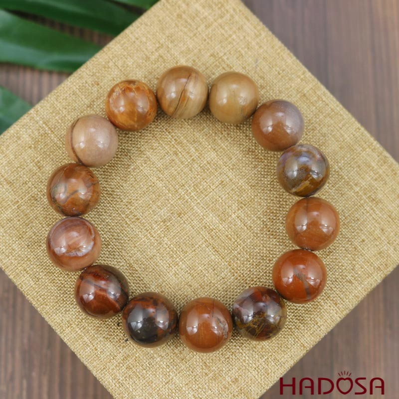 Vòng gỗ hóa thạch 14mm