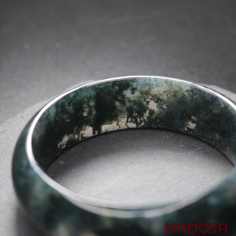 Vòng kiềng Mã Não Xanh Rêu ni 52