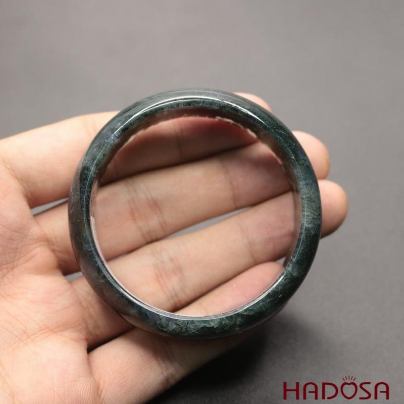 Vòng kiềng Mã Não Xanh Rêu ni 52