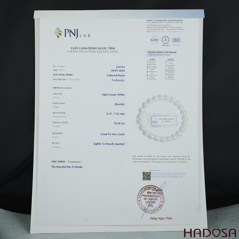 Vòng tay Ngọc trai 8mm