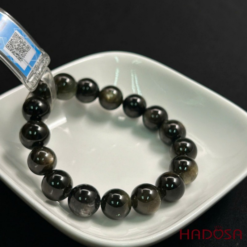 Vòng đá Sapphire ánh titan cao cấp 11.5mm chuẩn 5A
