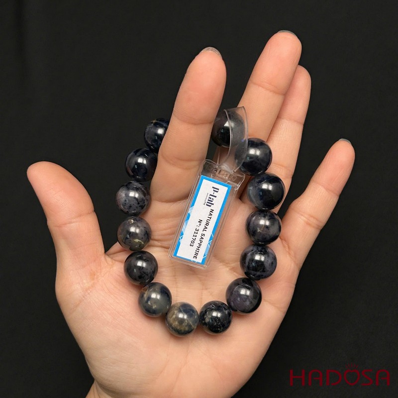 Vòng Sapphire tự nhiên  Việt Nam cao cấp 14-15mm